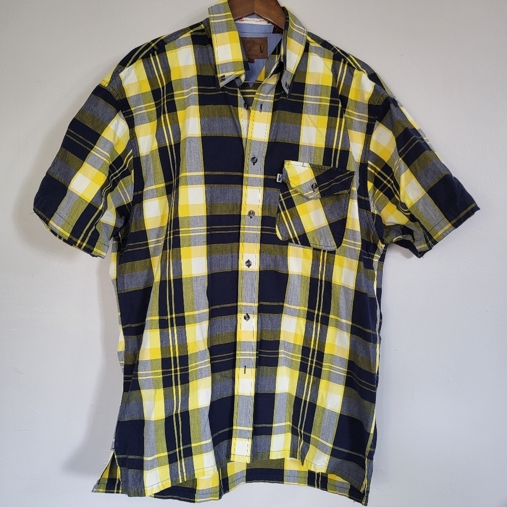 Coyote Mood Plaid Button Up Shirt Oversized Large - Picture 8 of 8